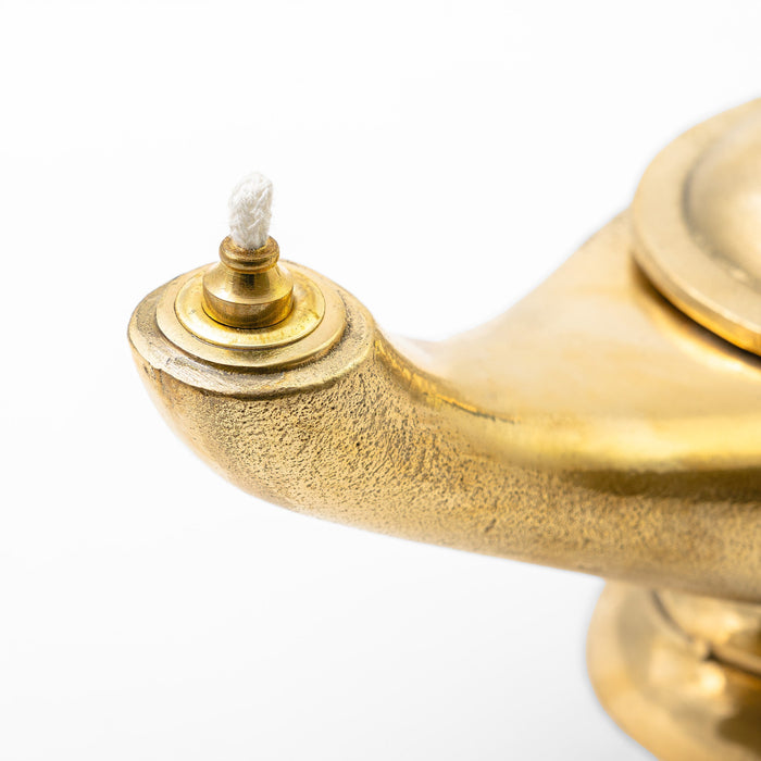 Lampada ad Olio in Ottone Anticato "La Mille e Una Notte"