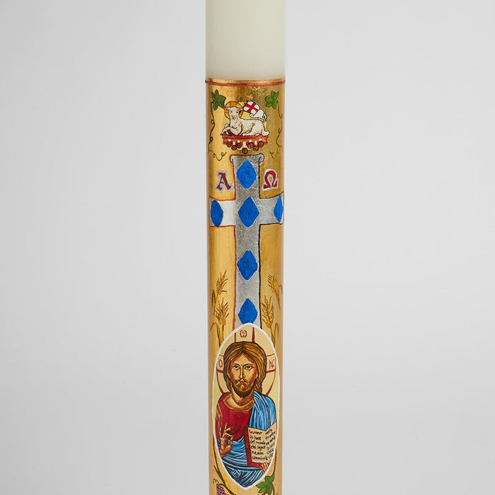 Cero Pasquale dipinto C - Ecclesiis Articoli religiosi, candele ceri lumini e tanto altro