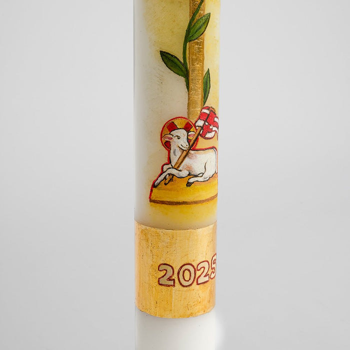 Cero Pasquale dipinto E - Ecclesiis Articoli religiosi, candele ceri lumini e tanto altro