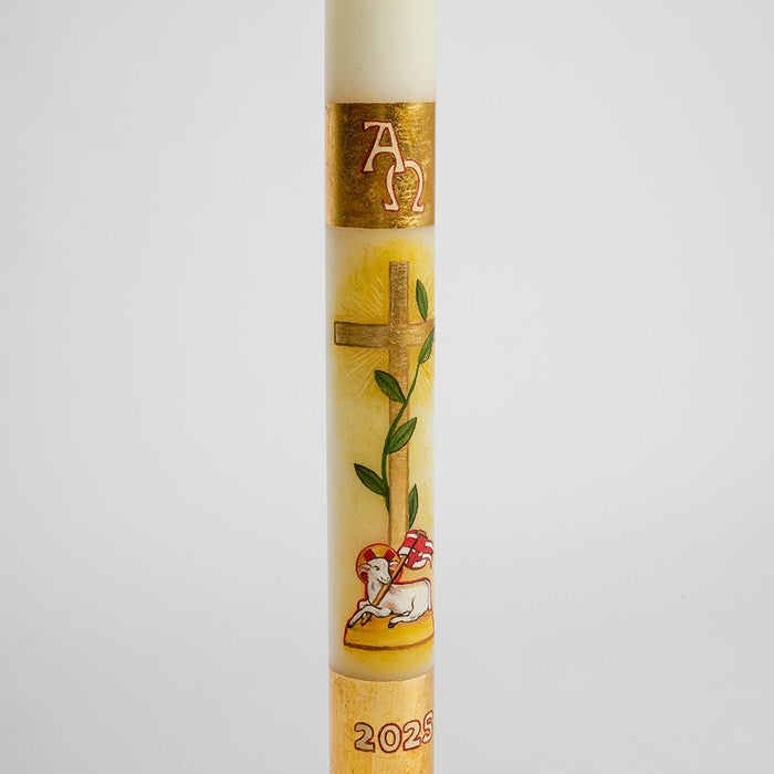 Cero Pasquale dipinto E - Ecclesiis Articoli religiosi, candele ceri lumini e tanto altro