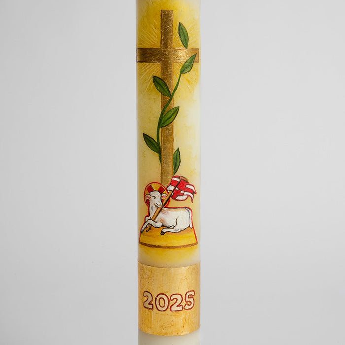 Cero Pasquale dipinto E - Ecclesiis Articoli religiosi, candele ceri lumini e tanto altro