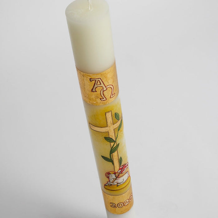 Cero Pasquale dipinto E - Ecclesiis Articoli religiosi, candele ceri lumini e tanto altro