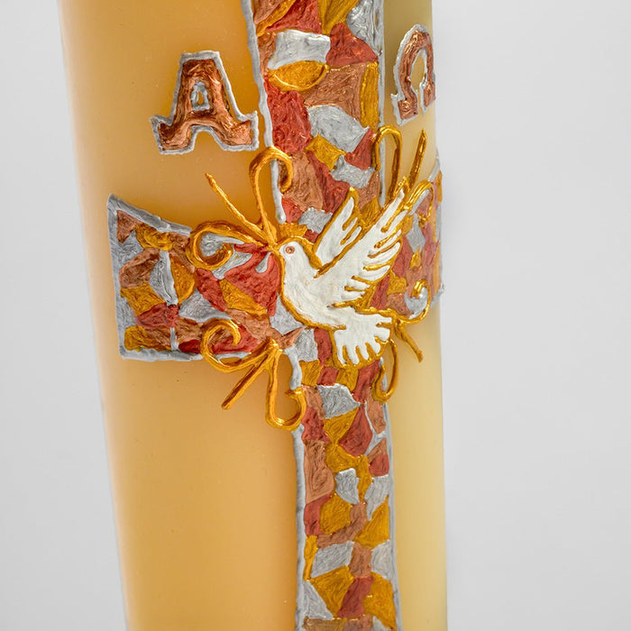 Cero Pasquale dipinto F - Ecclesiis Articoli religiosi, candele ceri lumini e tanto altro